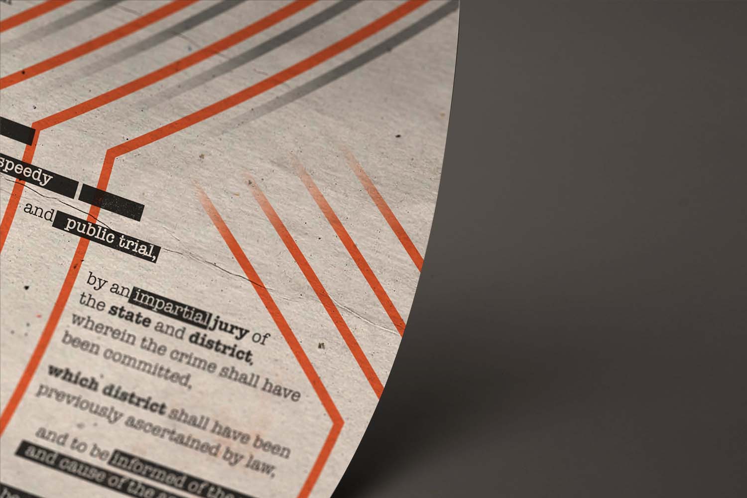 6th Amendment Poster Close-up